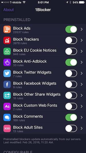 1blocker icon